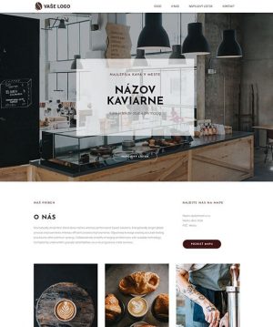 dizajn web stránka kaviareň